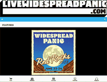 Tablet Screenshot of livewidespreadpanic.com